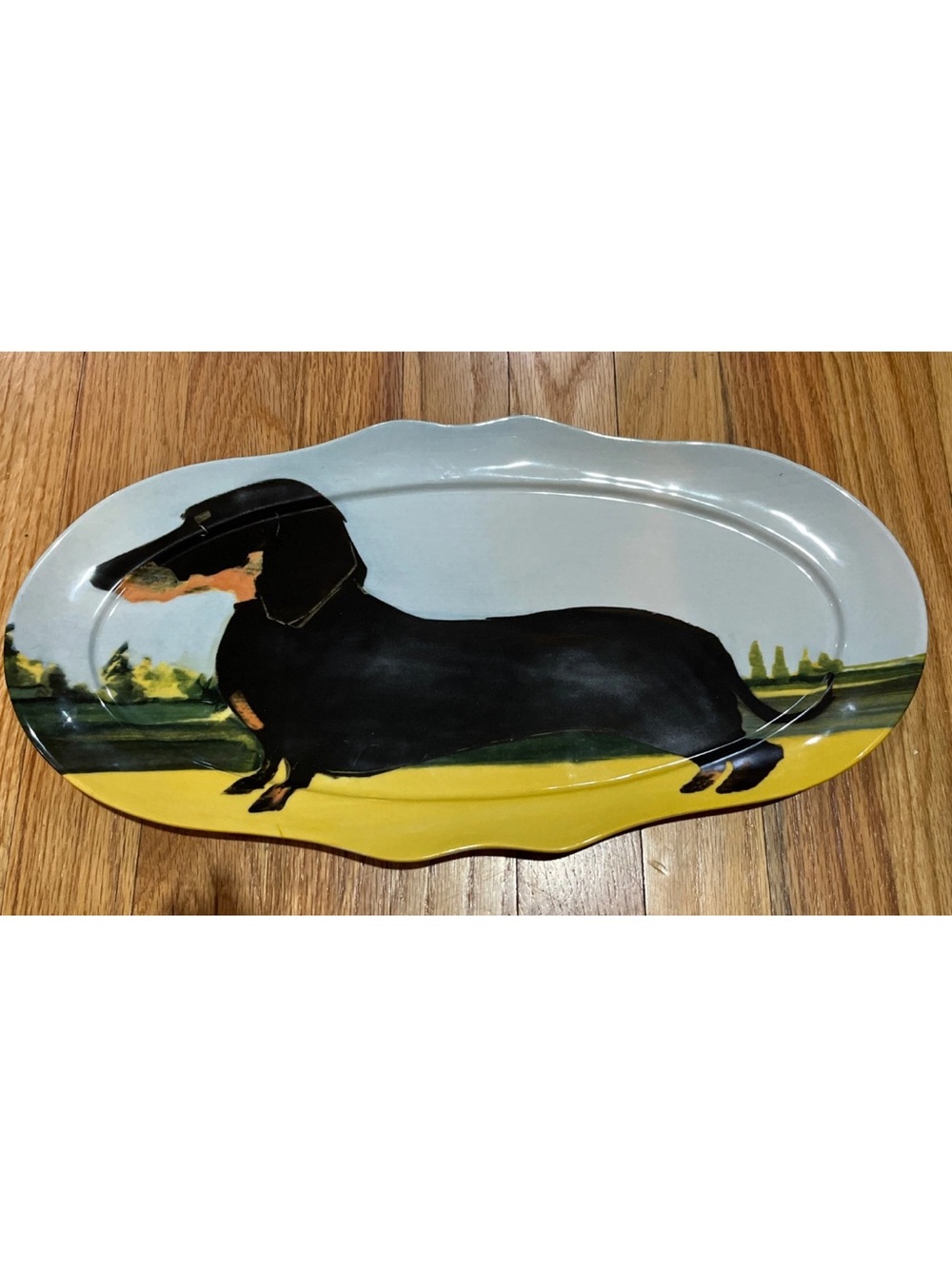 Anthropologie Dachshund Decorative Serving Platter - a dog a day Sally Muir
